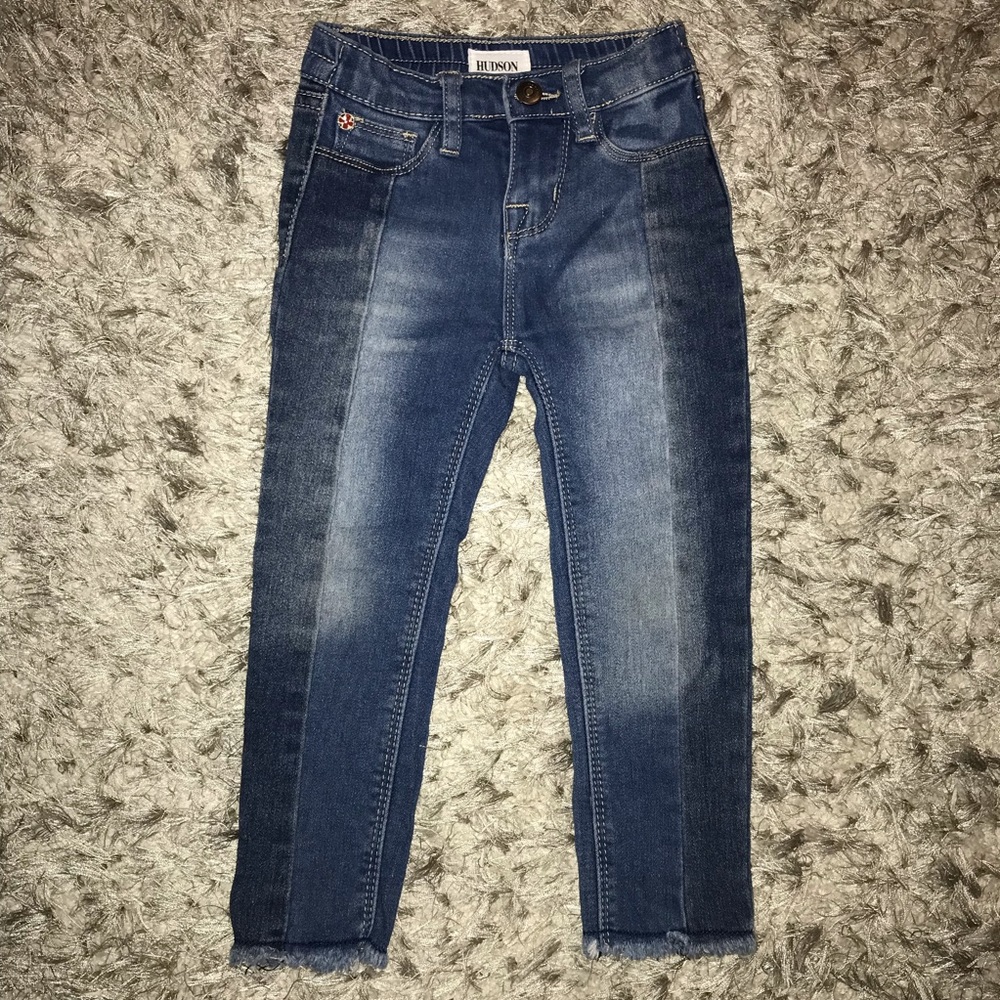 Hudson raw fringe jeans girls 2T